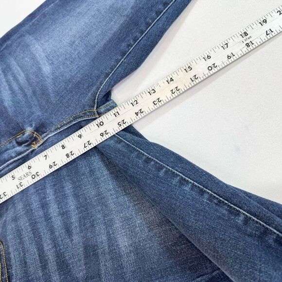 Judy Blue Jeans Womens 31 Medium Blue Skinny Denim Button Zipper Fly - Picture 5 of 10
